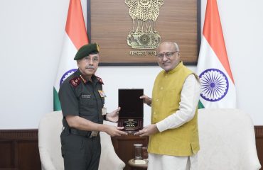 General NS Raja Subramani, Chief of Defence Staff, called on Vice President Shri C. P. Radhakrishnan at Parliament House on 23.07.2026