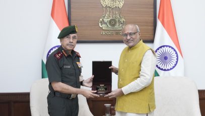 General NS Raja Subramani, Chief of Defence Staff, called on Vice President Shri C. P. Radhakrishnan at Parliament House on 23.07.2026