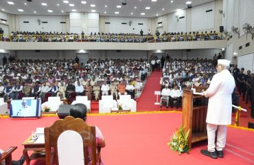 Vice President Shri C. P. Radhakrishnan graced the State Function on ‘Har Ghar Tiranga - Dedicated to the Spirit of Vande Mataram’ at the DBRAIT Auditorium, in Sri Vijaya Puram, Andaman & Nicobar Islands on 09.08.2026