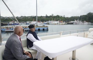 Vice President Shri C. P. Radhakrishnan visited Netaji Subhash Chandra Bose Island in the Andaman & Nicobar Islands on 09.08.2026