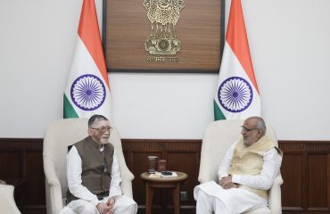 Governor of Jharkhand, Shri Santosh Kumar Gangwar called on Vice President Shri C. P. Radhakrishnan at Parliament House on 03.08.2026
