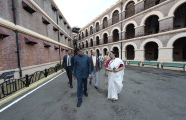 Vice President Shri C. P. Radhakrishnan visited the Cellular Jail in Andaman & Nicobar and paid homage to the freedom fighters on 08.08.2026