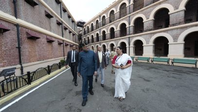 Vice President Shri C. P. Radhakrishnan visited the Cellular Jail in Andaman & Nicobar and paid homage to the freedom fighters on 08.08.2026