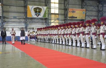 Vice-President Shri C. P. Radhakrishnan was accorded a ceremonial Guard of Honour at INS Utkrosh, Sri Vijaya Puram, upon his arrival in the Andaman and Nicobar Islands on 8 August 2026​
