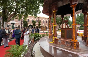 Vice President Shri C. P. Radhakrishnan visited the Cellular Jail in Andaman & Nicobar and paid homage to the freedom fighters on 08.08.2026