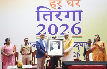 Vice President Shri C. P. Radhakrishnan graced the State Function on ‘Har Ghar Tiranga - Dedicated to the Spirit of Vande Mataram’ at the DBRAIT Auditorium, in Sri Vijaya Puram, Andaman & Nicobar Islands on 09.08.2026