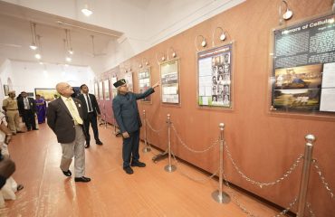 Vice President Shri C. P. Radhakrishnan visited the Cellular Jail in Andaman & Nicobar and paid homage to the freedom fighters on 08.08.2026