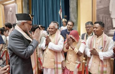 Vice President Shri C. P. Radhakrishnan attended the State Reception hosted by Hon'ble President, Smt Droupadi Murmu on the occasion of 80th Independence Day at Rashtrapati Bhavan (15.08.2026)