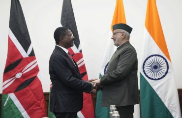 Vice President of India & Chairman, Rajya Sabha, Shri C. P. Radhakrishnan met Rt. Hon. (Dr.) Moses Wetang’ula, Speaker of the National Assembly of Kenya at Parliament House on 13.08.2026