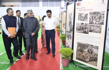 Vice-President Shri C. P. Radhakrishnan witnessed an exhibition organised by the ICHR and the University of Delhi on the occasion of Partition Horrors Remembrance Day on 14.08.2026