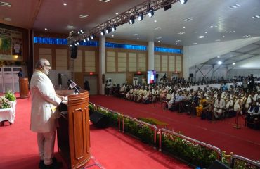 Vice President Shri C. P. Radhakrishnan graced the 11th Convocation of the Central University of Tamil Nadu (CUTN) at Thiruvarur 0n 17.08.2026