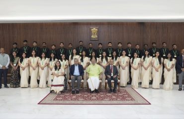Vice President Shri C. P. Radhakrishnan addressed the Officer Trainees of the 2026 Batch of Indian Statistical Service (ISS) at Uprashtrapati Bhavan on 18.08.2026
