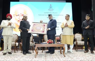 Vice-President Shri C. P. Radhakrishnan addressed the Valedictory Programme of Phase-II training of the IAS Officer Trainees of the 2024 batch at the Lal Bahadur Shastri National Academy of Administration (LBSNAA), Mussoorie on 20.08.2026