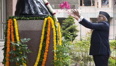 Vice President Shri C. P. Radhakrishnan paid floral tributes to Sardar Vallabhbhai Patel and former Prime Minister Shri Lal Bahadur Shastri at LBSNAA, Mussoorie on 20.08.2026