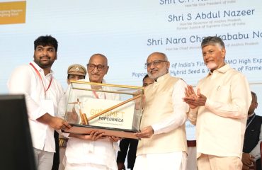 Vice President Shri C. P. Radhakrishnan launched India’s first non-GMO, high-expansion popcorn maize hybrid seed, developed by Gourmet Popcornica, at Musunuru in Andhra Pradesh on 24.08.2026