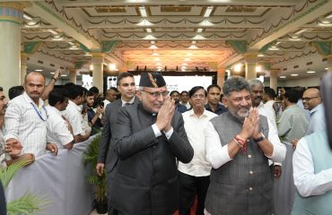 Vice President Shri C. P. Radhakrishnan attended the birth centenary celebrations of former Karnataka Chief Minister Shri Ramakrishna Hegde Ji at Vidhana Soudha, Bengaluru on 29.08.2026