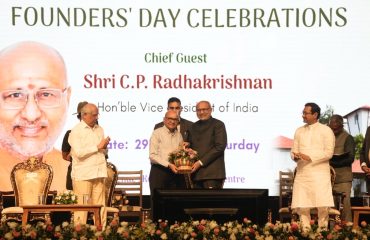 Vice President of India Shri C. P. Radhakrishnan graced the Founders’ Day Celebrations and inaugurated the ‘Arivukoodam’ at the Kongu Vellalar Institute of Technology (KVIT) Trust, Perundurai, Erode on 29.08.2026