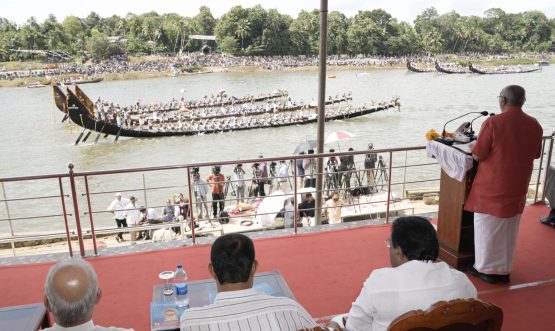 Vice President Shri C. P. Radhakrishnan inaugurated the Aranmula Uthrittathi Vallamkali on the River Pamba on 30.08.2026