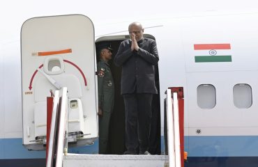 Vice President Shri C. P. Radhakrishnan received a warm welcome from Governor of Tamil Nadu, Thiru Rajendra Vishwanath Arlekar; Minister,Government of Tamil Nadu, Thiru V. Sampath Kumar and other dignitaries upon his arrival at Coimbatore International Airport on 29.08.2026