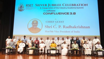 Vice President Shri C. P. Radhakrishnan graced the Silver Jubilee celebrations of Rajagiri School of Engineering and Technology (RSET) in Kochi on 31.08.2026