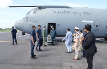 Vice President Shri C. P. Radhakrishnan arrived in Agatti, Lakshadweep, on his maiden visit to the islands and was warmly received by Administrator Shri Praful K. Patel with a Guard of Honour on 31.08.2026