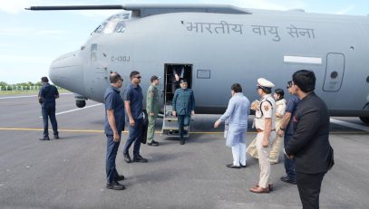 Vice President Shri C. P. Radhakrishnan arrived in Agatti, Lakshadweep, on his maiden visit to the islands and was warmly received by Administrator Shri Praful K. Patel with a Guard of Honour on 31.08.2026