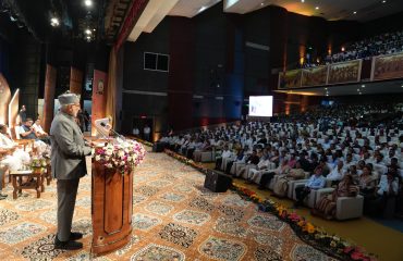 Vice-President Shri C. P. Radhakrishnan graced the Golden Jubilee celebrations of Geetanagar College, formerly known as Kanya Mahavidyalaya, in Guwahati on 06.09.2026. He also inaugurated the college’s new academic building.