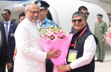 Vice President Shri C. P. Radhakrishnan arrived at Shaheed Bhagat Singh International Airport, Chandigarh on 04.09.2026. Governor, Punjab and Administrator, UT of Chandigarh Shri Gulab Chand Kataria; Chief Minister of Haryana Shri Nayab Singh Saini and other dignitaries welcomed the Vice President at the airport