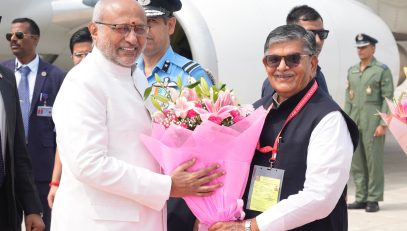 Vice President Shri C. P. Radhakrishnan arrived at Shaheed Bhagat Singh International Airport, Chandigarh on 04.09.2026. Governor, Punjab and Administrator, UT of Chandigarh Shri Gulab Chand Kataria; Chief Minister of Haryana Shri Nayab Singh Saini and other dignitaries welcomed the Vice President at the airport