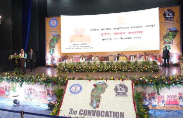 Vice President Shri C. P. Radhakrishnan graced the 3rd Convocation of AIIMS Raipur on 02.09.2026