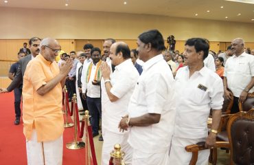 Vice President Shri C. P. Radhakrishnan released a commemorative postage stamp marking the 75th year of Dinamalar in Chennai on 05.09.2026