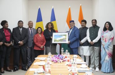 Vice President Shri C. P. Radhakrishnan welcomed the Parliamentary Delegation from Seychelles headed by H.E. Azarel Ernesta, Speaker of the National Assembly of Seychelles at Parliament House on 03.09.2026