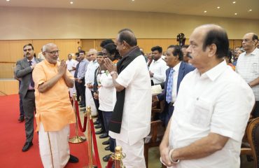 Vice President Shri C. P. Radhakrishnan released a commemorative postage stamp marking the 75th year of Dinamalar in Chennai on 05.09.2026