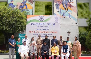 Vice President Shri C. P. Radhakrishnan, visited the INA Museum at Moirang, Manipur on 08.09.2026