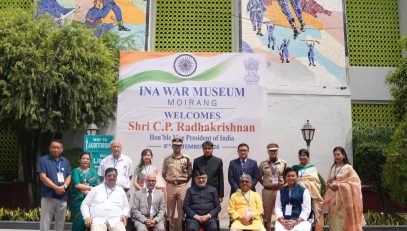Vice President Shri C. P. Radhakrishnan, visited the INA Museum at Moirang, Manipur on 08.09.2026