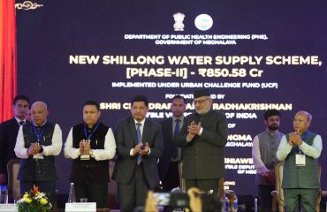 Vice-President Shri C. P. Radhakrishnan graced a public reception organised in his honour by the people and Government of Meghalaya at Soso Tham Auditorium, Shillong on 07.09.2026. The Vice President also laid the foundation stones for five projects worth over ₹1000 crores.