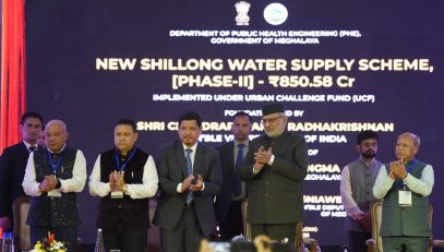 Vice-President Shri C. P. Radhakrishnan graced a public reception organised in his honour by the people and Government of Meghalaya at Soso Tham Auditorium, Shillong on 07.09.2026. The Vice President also laid the foundation stones for five projects worth over ₹1000 crores.