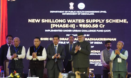 Vice-President Shri C. P. Radhakrishnan graced a public reception organised in his honour by the people and Government of Meghalaya at Soso Tham Auditorium, Shillong on 07.09.2026. The Vice President also laid the foundation stones for five projects worth over ₹1000 crores.