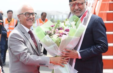 Vice President Shri C. P. Radhakrishnan arrived at Bir Tikendrajit International Airport, Imphal on 08.09.2026. He was warmly received by the Governor of Manipur, Shri Ajay Kumar Bhalla, and the Chief Minister, Shri Yumnam Khemchand Singh, along with other dignitaries.