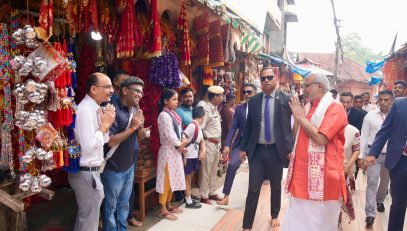 Vice President Shri C. P. Radhakrishnan visited the revered Maa Kamakhya Temple in Guwahati on 07.09.2026