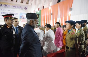 Vice President Shri C. P. Radhakrishnan visited Sainik School, Imphal on 08.09.2026