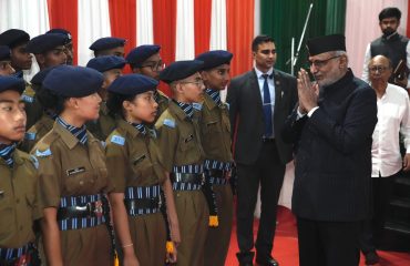 Vice President Shri C. P. Radhakrishnan visited Sainik School, Imphal on 08.09.2026