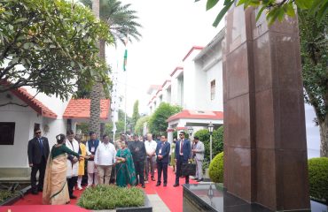 Vice President Shri C. P. Radhakrishnan, visited the INA Museum at Moirang, Manipur on 08.09.2026