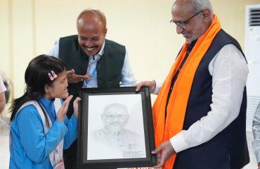 Vice-President Shri C. P. Radhakrishnan visited the Donyi-Polo Mission School for the Hearing, Visually and Intellectually Impaired at Chimpu, Itanagar on 09.09.2026