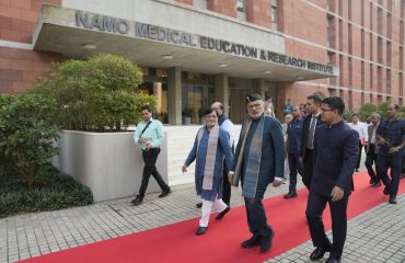 Vice-President Shri C. P. Radhakrishnan visited the NAMO Medical Education and Research Institute, Silvassa on 11.09.2026