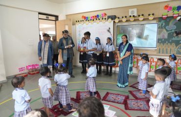 Vice-President Shri C. P. Radhakrishnan visited and interacted with students at Swami Vivekananda Vidya Mandir, Silvassa, on 11.09.2026