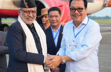 Vice President Shri C. P. Radhakrishnan arrived at Donyi Polo Airport, Itanagar, on 08.09.2026 and was warmly received by Lt. Gen. (Retd.) Kaiwalya Trivikram Parnaik, Governor of Arunachal Pradesh; Shri Pema Khandu, Chief Minister; Shri Chowna Mein, Deputy Chief Minister; and other dignitaries.