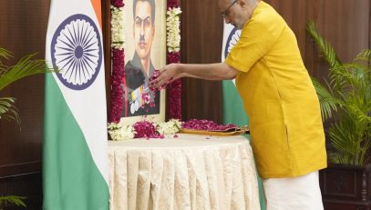 Vice-President Shri C. P. Radhakrishnan paid floral tribute to Thiyagi Immanuel Sekaran on his death anniversary . (11.09.2026)