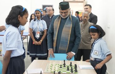 Vice-President Shri C. P. Radhakrishnan visited and interacted with students at Swami Vivekananda Vidya Mandir, Silvassa, on 11.09.2026