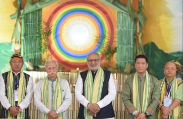 Vice-President Shri C. P. Radhakrishnan visited Nyedar Namlo, a sacred place of worship associated with the indigenous Donyi-Polo faith of the Nyishi community, in Itanagar on 09.09.2026